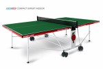 Теннисный стол для помещения Compact Expert Indoor green proven quality 6042-21 s-dostavka - магазин СпортДоставка. Спортивные товары интернет магазин в Благовещенске 
