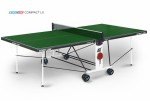 Теннисный стол для помещения Compact LX green усовершенствованная модель стола 6042-3 s-dostavka - магазин СпортДоставка. Спортивные товары интернет магазин в Благовещенске 