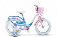 Детский велосипед Stels Pilot-190 16" V030 Белый розовый голубой 2022 - магазин СпортДоставка. Спортивные товары интернет магазин в Благовещенске 