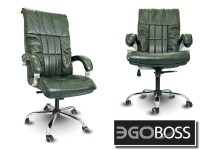 Офисное массажное кресло EGO BOSS EG1001 Малахит в комплектации ELITE натуральная кожа - магазин СпортДоставка. Спортивные товары интернет магазин в Благовещенске 