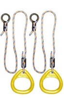 Детские гимнастические кольца треугольные  для ДСК желтые КГ02В - магазин СпортДоставка. Спортивные товары интернет магазин в Благовещенске 
