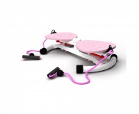 Фитнес платформа DFC "Twister Bow" с эспандерами розовый s-dostavka - магазин СпортДоставка. Спортивные товары интернет магазин в Благовещенске 